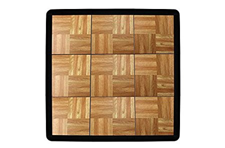 IncStores - 36 Piece Modular Tap Dance Set with Edge Pieces (Oak) - Excellent for use as portable dance floors, trade show booths, and general flooring