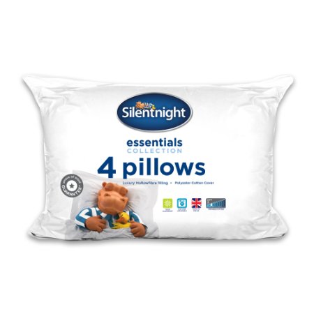 Silentnight Essentials Collection Pillow, Pack of 4