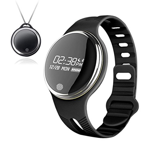 Lary intel IP67 Waterproof Bluetooth Smart Bracelet Watch Sport Healthy Pedometer Sleep Monitor (Black)