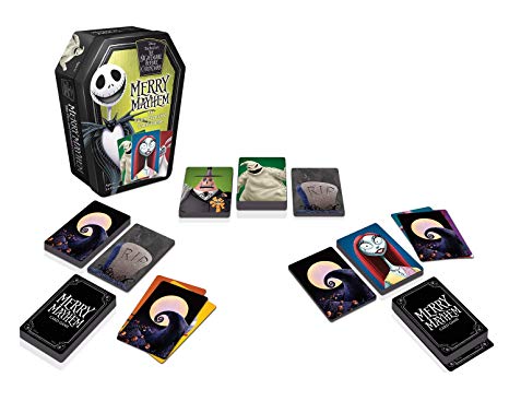 Wonder Forge Disney Tim Burton's Nightmare Before Christmas Merry Mayhem Card Game for Boys & Girls Age 6 & Up - A Fun & Frenzied Card Game