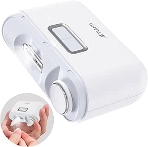 Coupe-ongles électrique, Coupe-ongles Automatique et Polisseuse 2 en 1, Coupe-ongles Rechargeable Sans Fil avec Lumière LED, Coupe-ongles de Sécurité pour Bébés Seniors et Adultes