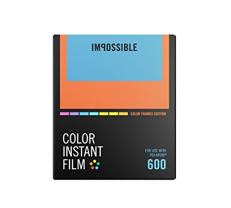 Impossible PRD4522 Polaroid 600 and Instant Lab Film, Color with Color Frames