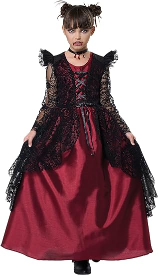California Costumes Gothic Lace Vampire Child Costume