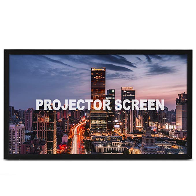 VEVOR Projection Screen 135inch 16:9 Movie Screen Fixed Frame 3D Projector Screen for 4K HDTV Movie Theater