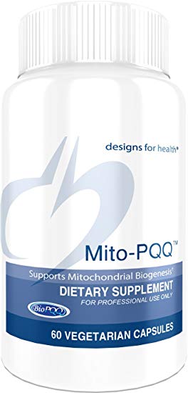 Designs for Health - Mito-PQQ - 300mg Rhodiola Standardized Rosavin   Salidroside   20mg Pyrroloquinoline Quinone, 60 Capsules