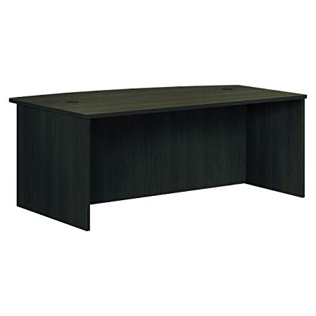 HON BL Laminate Series Office Desk Shell - Bow Front Top Desk Shell, 72w x 42d x 29h, Espresso (HBL2111)