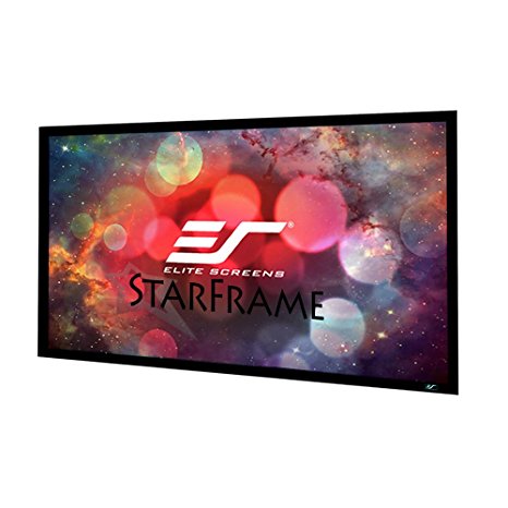 Elite Screens StarFrame Series, 100-inch 16:9, Active 3D - 4K Ultra HD Fixed Frame Home Theater Projector Screen, SF100HW2