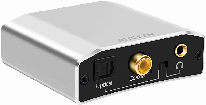 Reiyin DA-DD 192kHz 24bit Audio DAC USB-C to Optical Coaxial 3.5mm AUX Converter Decoder