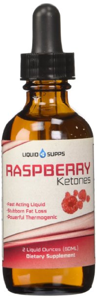 Raspberry Ketones - The ONLY 250mg PURE Raspberry Ketone Liquid - 60 Servings, 250mg Raspberry Ketones Per Serving