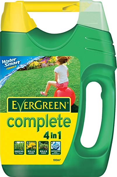 Scotts Miracle-Gro EverGreen Complete 100 sq m Lawn Food, Weed and Moss Killer Spreader
