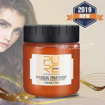 OUTERDO Hair Treatment Mask, Magical Keratin Hair Mask Hair Roots Treatment Deep Hair Conditioners 5 Seconds Recover Elasticity Hair Repairs Damage Hair Root for Dry Damaged Hair