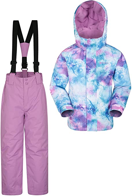 Mountain Warehouse Kids Ski Jacket & Pants Set – Winter Snowsuit Package