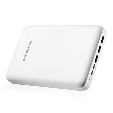 Poweradd Pilot Pro3 30000mAh Power Bank (Dual Inputs/4A, 3 Outputs/4.2A) External Battery Pack with High-Speed Smart Charge for iPhone, iPad, Samsung, LG, Nexus and More