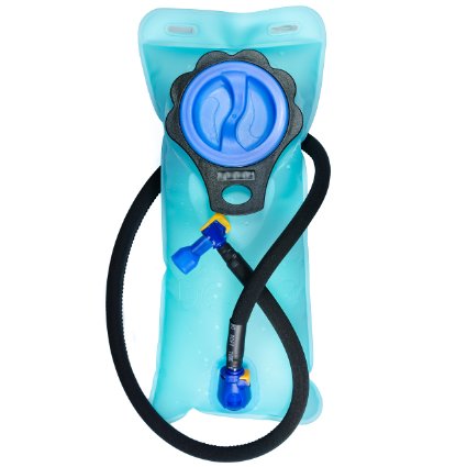 Aquatic Way Hydration Bladder Water Reservoir Pack for 2 liter 2L Backpack System (Bicycling Camping Hiking). FDA Approved Non Toxic BPA Free Strong Material, Easy to Clean Large Opening, Quick Release Insulated Tube with Shutoff Valve. Stay Hydrated!