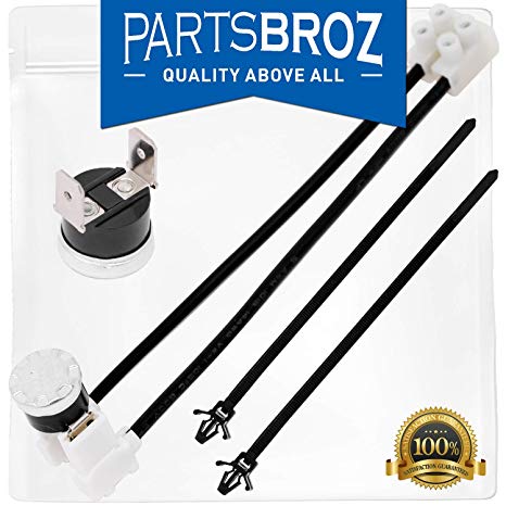 W10258275 Bimetal Thermal Fuse for Whirlpool & Kenmore Dishwashers by PartsBroz - Replaces Part Numbers 1549751, 661663, AP4423189, W10136048, W10258275, W10258275VP, W10344801, PS2360984