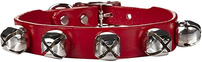 Auburn Leathercrafters Jingle Bell Dog Collar 5/8 x12