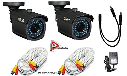 Q-See QM9901B (2PK) Replaces QM6006B & QM7007B MegaPixel Resolution 900 TV Lines 3.6mm Lens 100ft Of Night Vision with 60ft BNC Cables