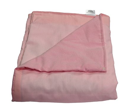WB  Medium Weighted Blanket - Light Pink - Cotton/Flannel (58"L x 41"W) (12 lbs for 110 lb person)