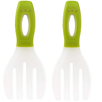 Dexas Long Handled Salad Hands, Green