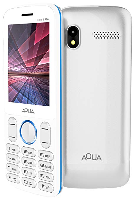 Aqua Pearl Max (2.8 inch Display, Dual SIm, White-Blue)