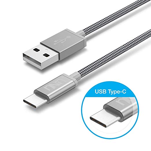 [Upgraded] USB Type C Cable, UNU 6ft/1.8m USB C to USB A 2.0 Male Braided Charging Cable for Samsung Galaxy S10, S10 Plus, S10e, Note 9 and More Type-C Devices [Grey] [Premium Quality]