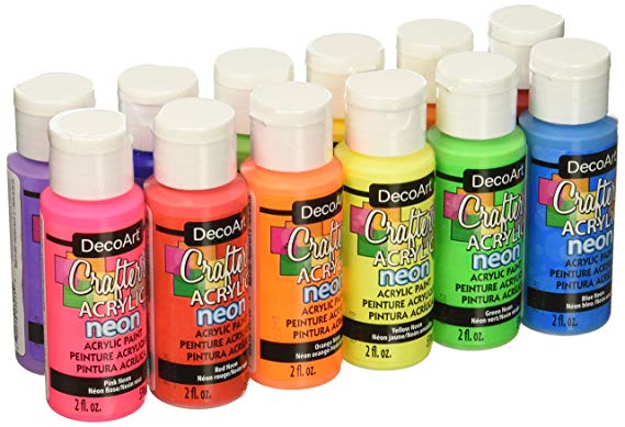 DecoArt Acrylic 2 oz 12 Count Brights Craft Paint Value Pack