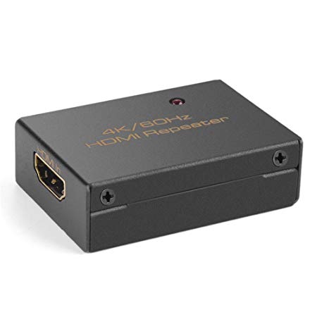 TNP HDMI Signal Extender Repeater Booster UHD 4K Ultra HD 4Kx2K@60Hz Full HD 1080P HDMI 2.0 HDR HDCP 2.2 3D Female to Female Amplifier Adapter DTS Coupler Connecter w/ 18 Gbps Bandwidth Transmission