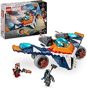 LEGO Marvel Rocket’s Warbird vs. Ronan, Buildable Super Hero Spaceship Toy for Kids with Rocket Raccoon minifigure, Guardians of the Galaxy Gift for Boys and Girls Aged 8 and Over 76278