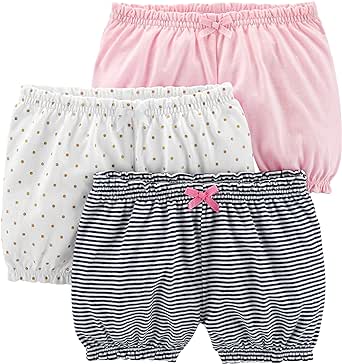 Simple Joys by Carter's Baby Girls' 3-Pack Bloomer Shorts