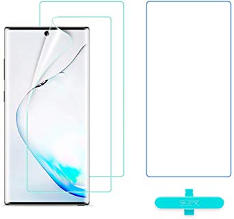 ESR Samsung Galaxy Note 10 Plus/Note10 /5G Screen Protector [TPU Film], 2-Pack [Plus 1 Extra for Practice], Full-Coverage Liquid Skin Easy Installation Kit for Galaxy Note 10 Plus/Note10 /5G