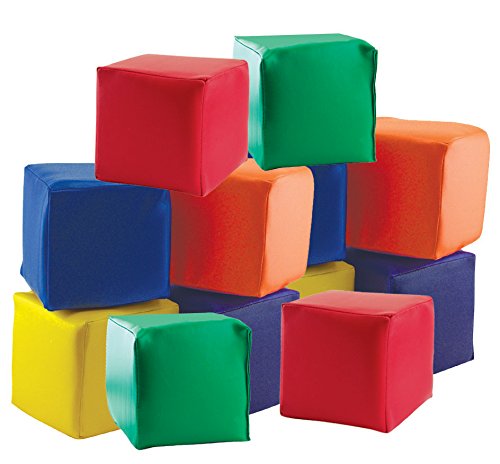 ECR4Kids SoftZone Toddler Soft Blocks, 12-Piece Set