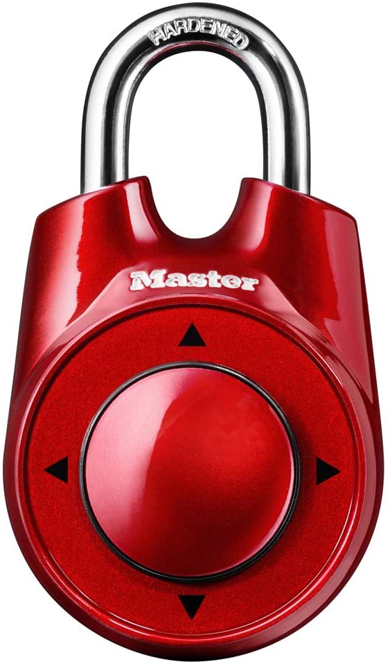 Master Lock 1500iD Locker Lock Set Your Own Directional Combination Padlock, 1 Pack, Assorted Colors