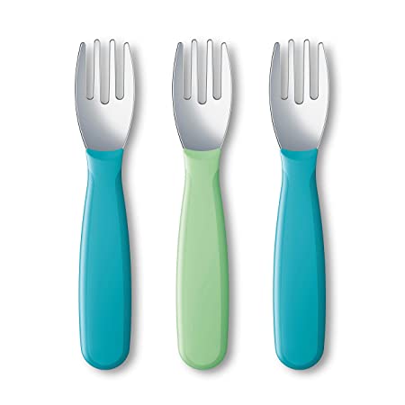 NUK Kiddy Cutlery Forks, 3 Pack, 18  Months