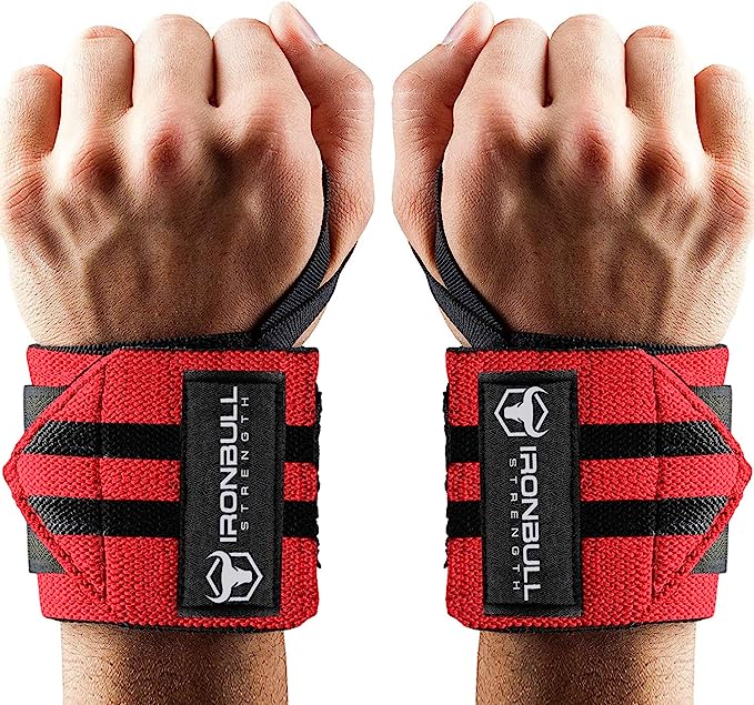 Wrist Wraps for Weightlifting (USPA, IPL, USAW & IWF Approved) - 18” Premium Quality Weight Lifting Wrist Support Straps for Bench Press, Overhead Press, Dips and Curls – Best Wristbands for Olympic Lifting Gym Workout, Cross-Training, Bodybuilding, Strength Training and Powerlifting