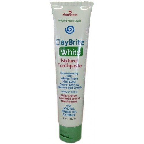 Claybrite White Natural Toothpaste Zion Health 4 fl oz Tube