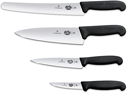 Victorinox Swiss Army Cutlery Fibrox Pro Knife Set, 4-Piece