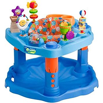 Evenflo ExerSaucer Activity Center, Mega Splash With Bright Colors And Many Varying Textures