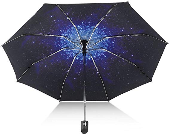 Automatic Travel Umbrella Compact Mini Umbrella Windproof Folding Rain Umbrella Auto Open/Close Lightweight Small Umbrellas for Women Men Kids