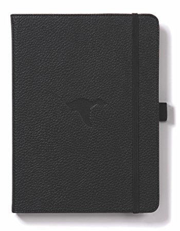 Dingbats Wildlife Medium A5  (6.3 x 8.5) Hardcover Notebook - PU Leather, Micro-Perforated 100gsm Cream Pages, Inner Pocket, Elastic Closure, Pen Holder, Bookmark (Lined, Black Duck)