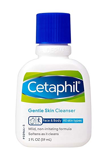 Cetaphil Gentle Skin Cleanser Liquid Travel Size 2 oz