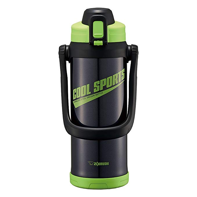 Elephant Seal (ZOJIRUSHI) Water Bottle Straight drink Sports Type sutenresuku-rubotoru 2.0l Green Black SD – BC20 – BG