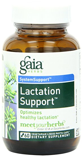 Gaia Herbs Lactation Support Liquid Phyto-Capsules, 60 Count