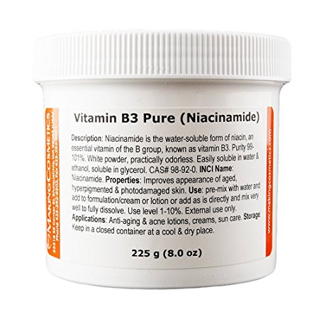 Vitamin B3 Powder (Niacinamide USP) - 8.0oz / 225g