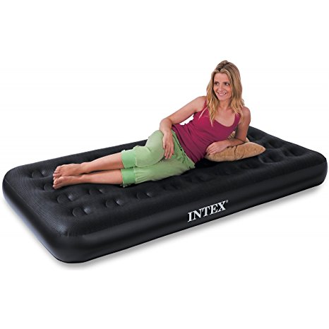 Intex Comfort Plush Elevated Dura-Beam Airbed, Bed Height 18", Twin