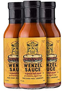 Wenzel | #1 Sandwich Hot Sauce Spicy Tangy Delicious Makes For A Legendary Meal, 12oz Bottle 3-pack