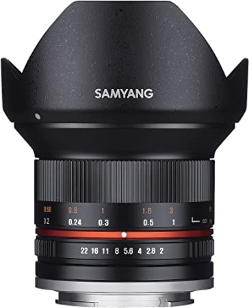 Samyang SY12M-E-BK 12mm F2.0 Ultra Wide Angle Lens for Sony E Cameras, Black