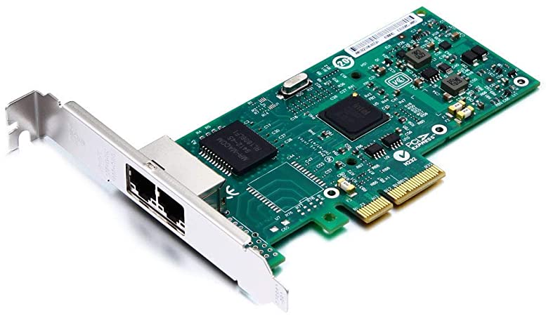 10Gtek Intel 82580 Chip 1.25G Gigabit Ethernet Converged Network Adapter (NIC), Dual Copper RJ45 Ports, PCI Express 2.0 X4, Same as I340-T2