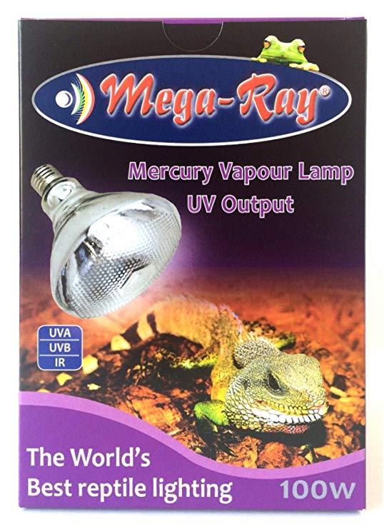 Mega-Ray Mercury Vapor Bulb - 100 Watts (120V) by Mega-Ray Pet Care