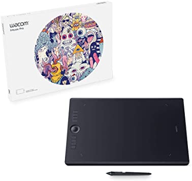 Wacom Intuos Pro Digital Graphic Drawing Tablet for Mac or PC, Large, (PTH860) New Model, Black