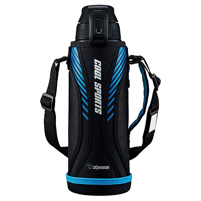 Elephant Seal (ZOJIRUSHI) Water Bottle Straight drink Sports Type sutenresuku-rubotoru 1.0l Blue Black SD – bxl-fa10 – BB